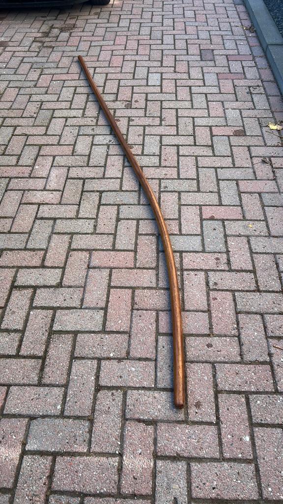 Trap leuning hout 4 stuks, Ophalen, 2 tot 4 meter