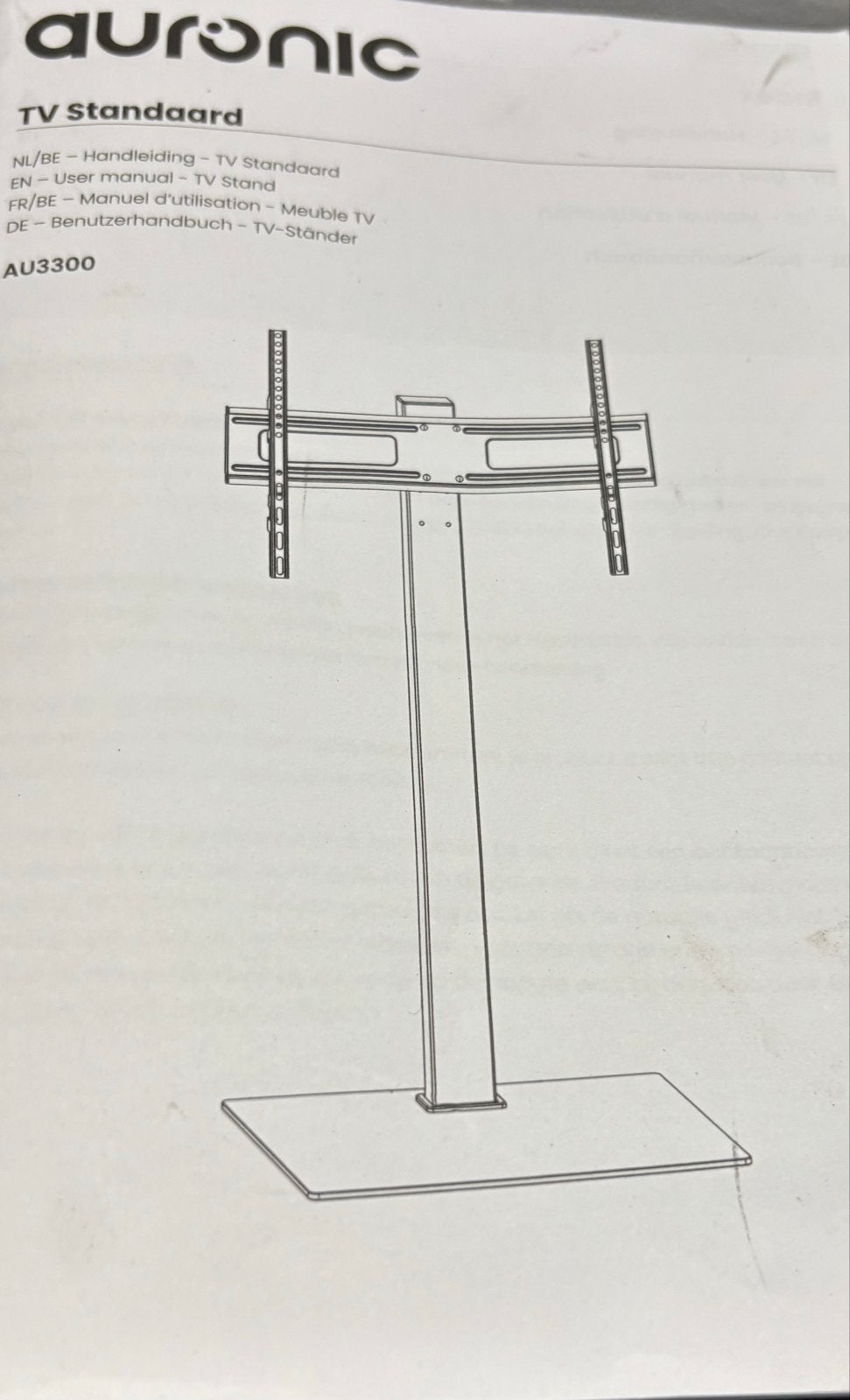 Auronics TV Standaard AU3300 - Nieuw in doos, Ophalen, Gebruikt
