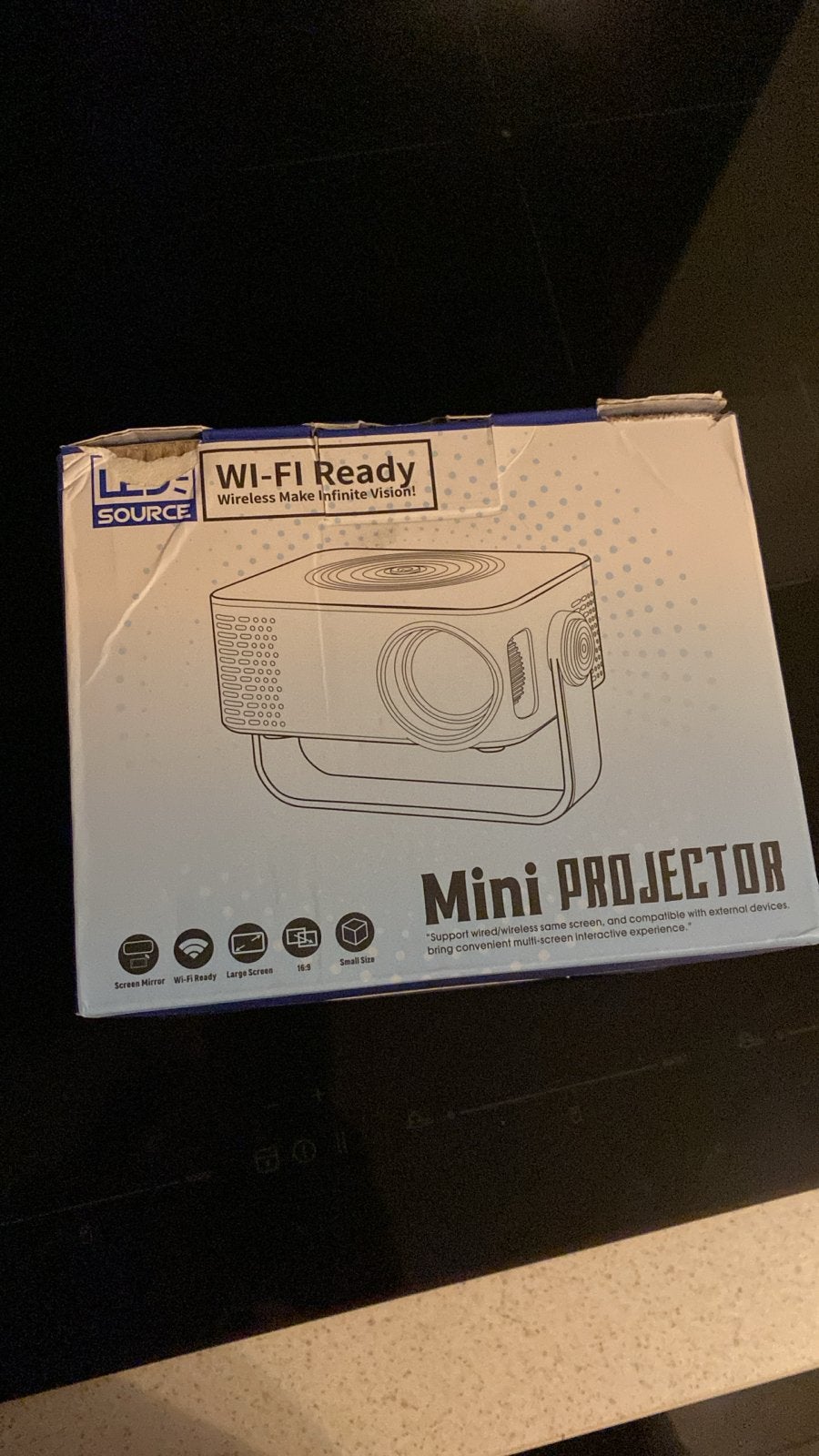 Mini Projector - Wi-Fi Ready - Draagbaar, Verzenden, Nieuw, Overige technologieën, Overige resoluties