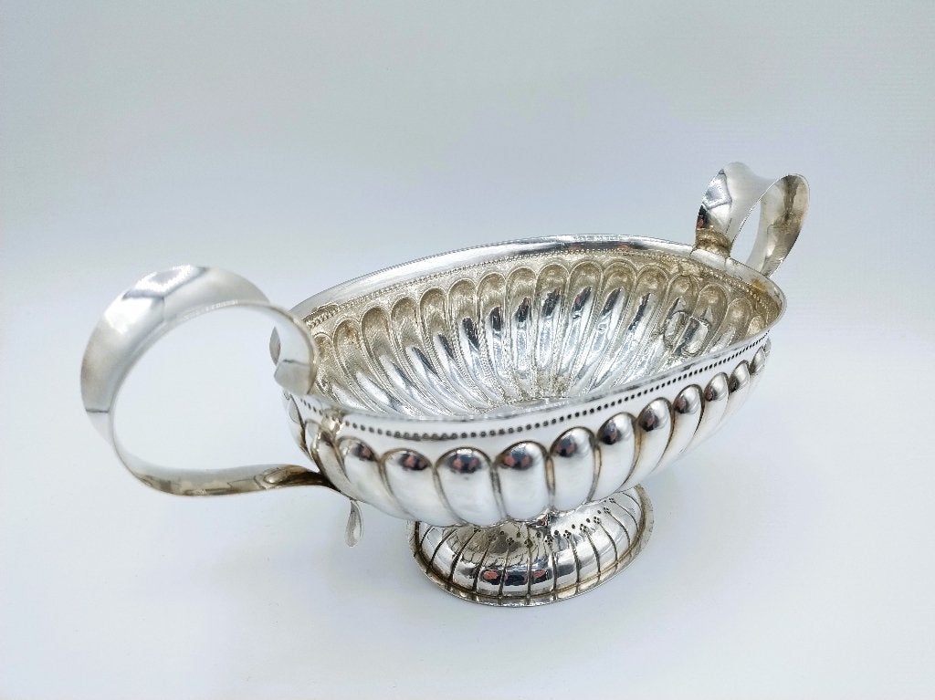 Zilveren brandewijnkom, A.K. Sieman, Groningen, 1867, Verzenden, Zilver