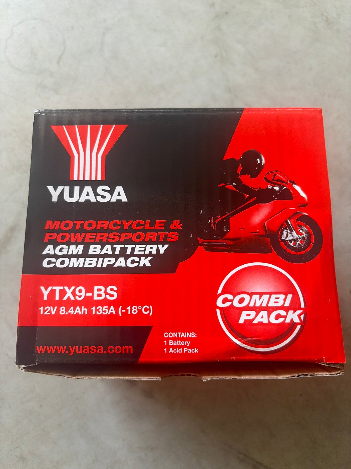 Yuasa YTX9-BS Motorfiets Accu CombiPack Nieuw, Ophalen of Verzenden, Nieuw