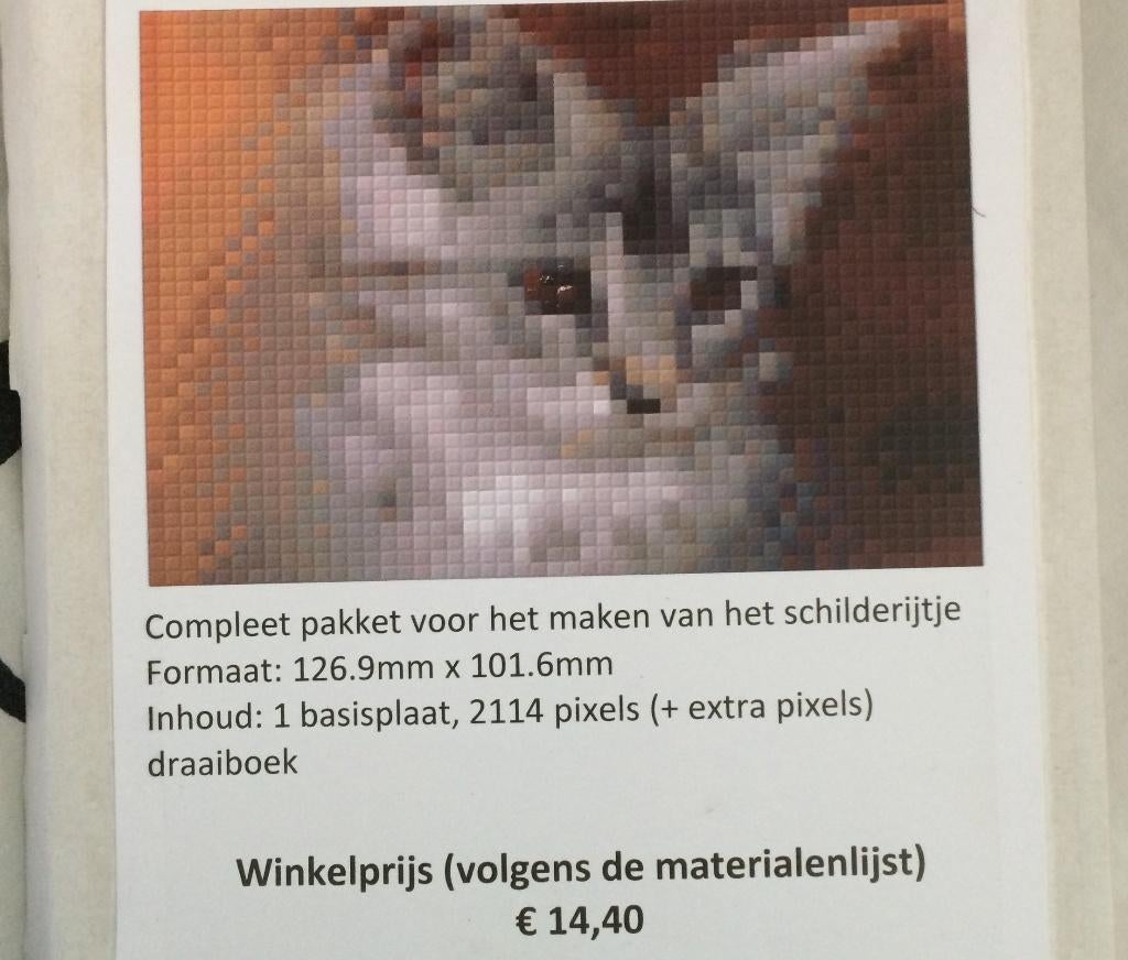mosaic pixels poes, Ophalen of Verzenden, Nieuw, Knutselen