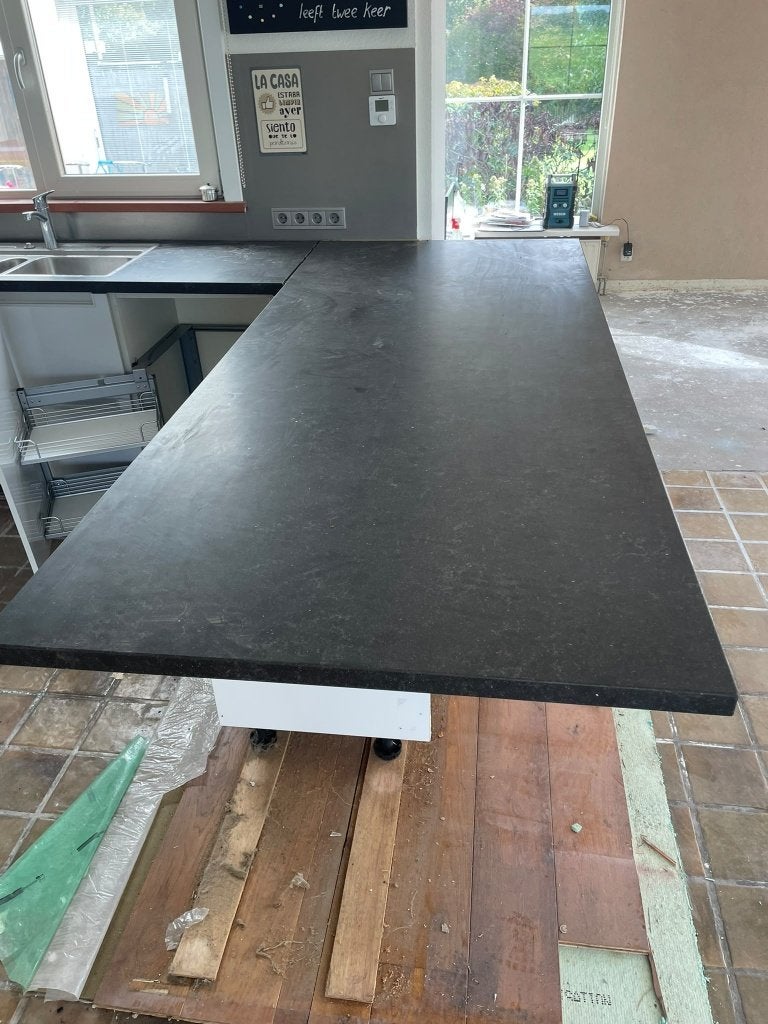 Composiet keukenblad – groot formaat, Huis en Inrichting, Ophalen, Gebruikt, 100 tot 150 cm, 75 cm of meer