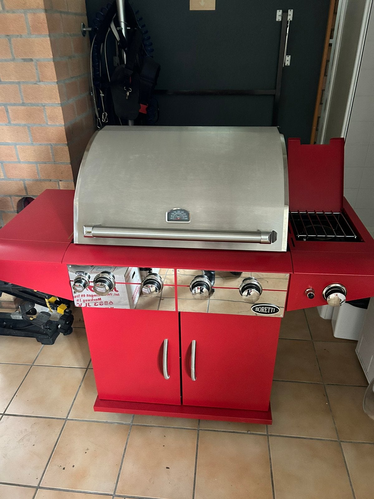 Boretti Buitenkeuken Da Vinci Rosso, Ophalen, Zo goed als nieuw, Gas, Vrijstaand
