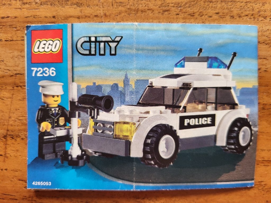 Lego City - Politieauto - 7236, Kinderen en Baby's, Speelgoed | Duplo en Lego, Lego, Ophalen of Verzenden, Compleet, Complete set