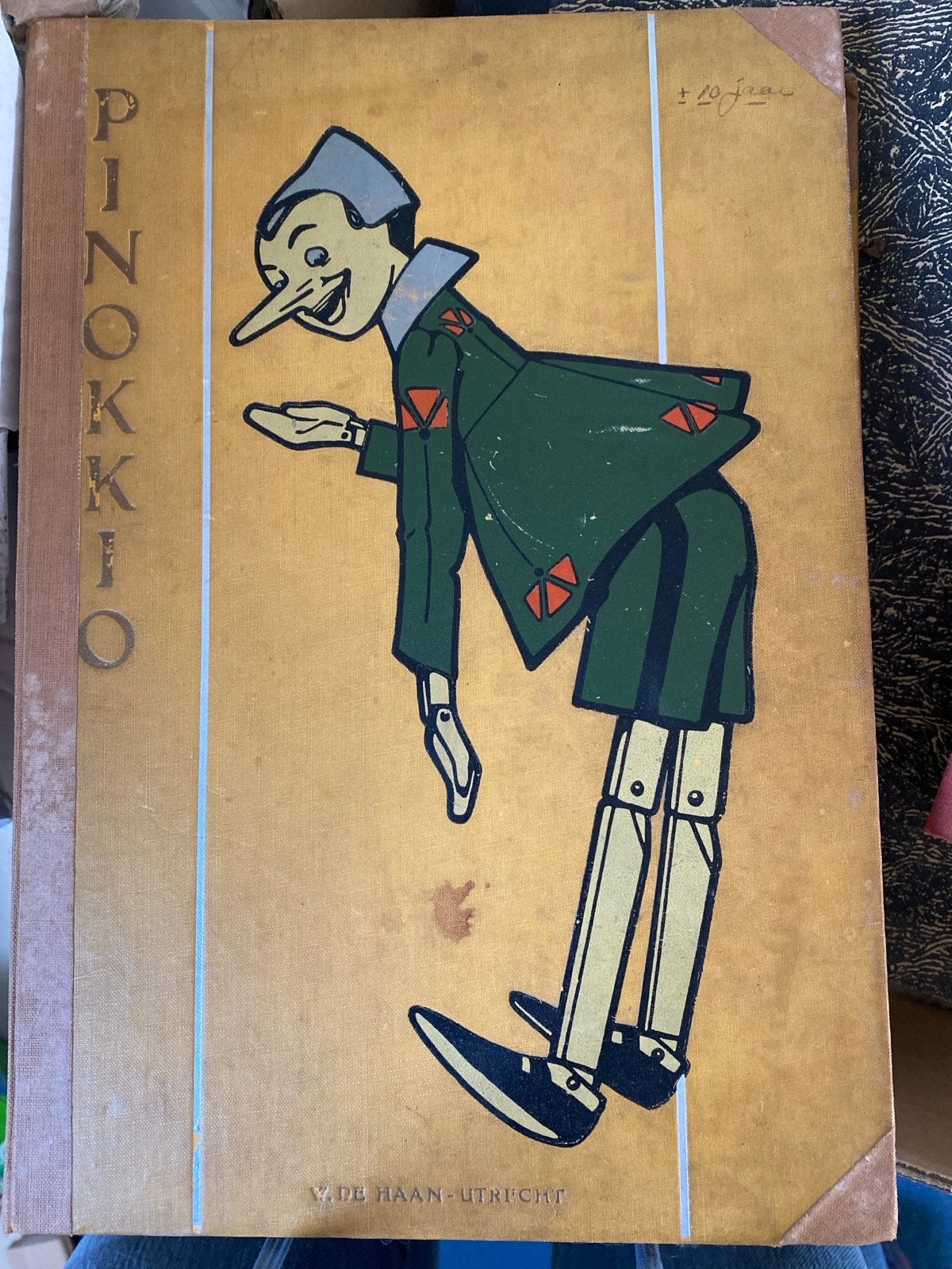 Pinokkio - V. De Haan Utrecht - Vintage Kinderboek, Ophalen, Gelezen, Fictie algemeen