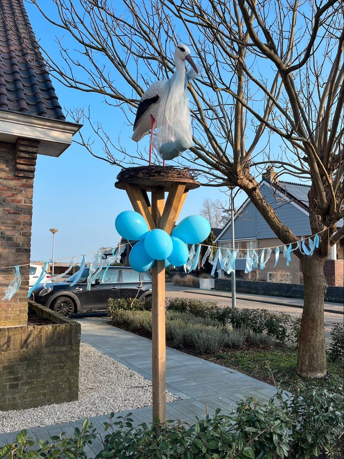 T.h.a. ooievaar op nest., Kinderen en Baby's, Ophalen of Verzenden