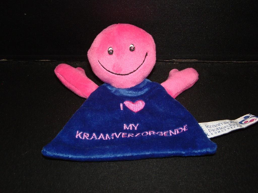 KRAAMZORG ROTTERDAM POPJE KNUFFELDOEKJE VELOURS, Verzenden, Nieuw, Overige typen