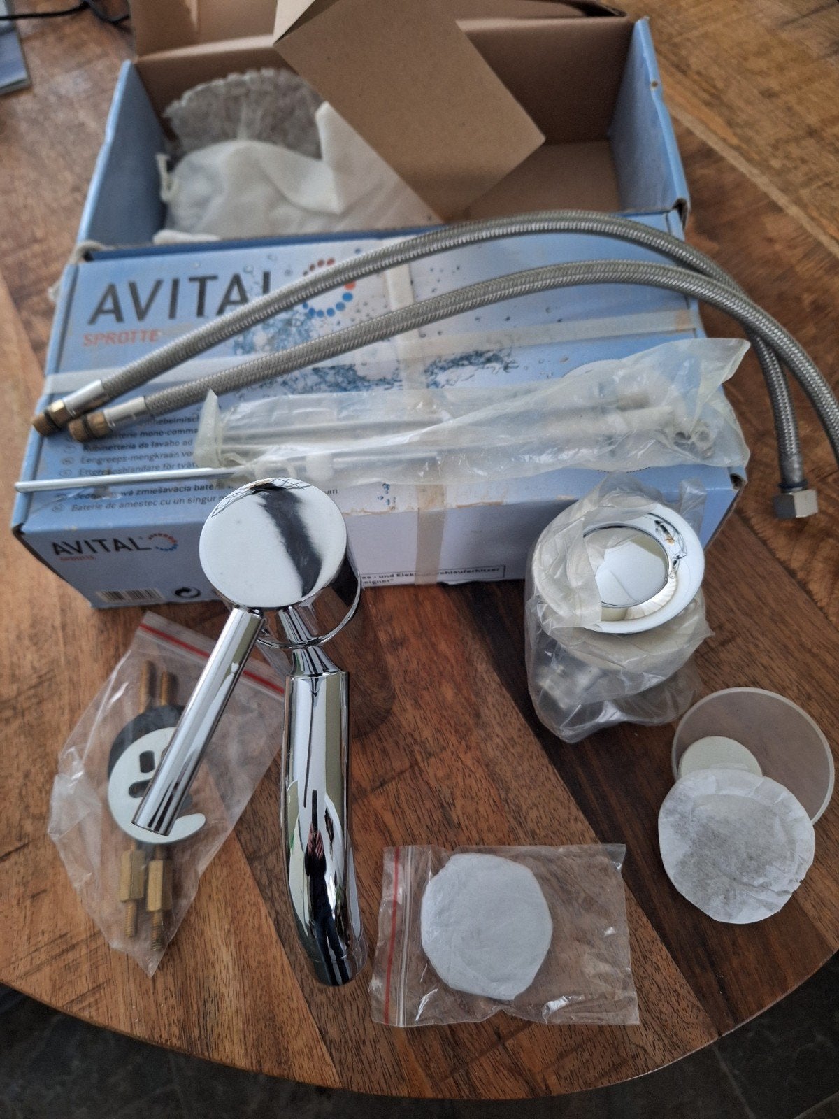 Avital Sprotte Kraan met  Afvoerplug - Nieuw, Ophalen of Verzenden, Nieuw, Chroom, Kraan