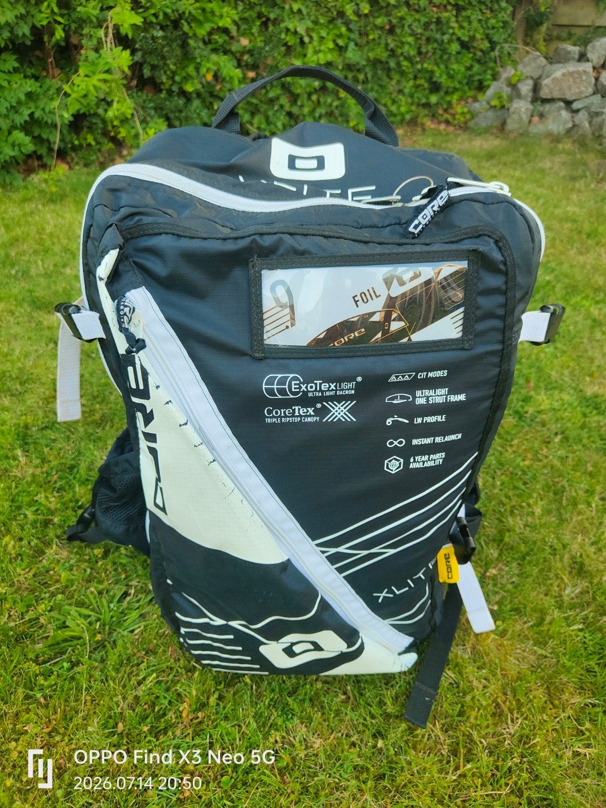 Core XLite 6m² Kitesurf Kite - Zo goed als nieuw, Geen board, Ophalen of Verzenden, Kite, 6 m²