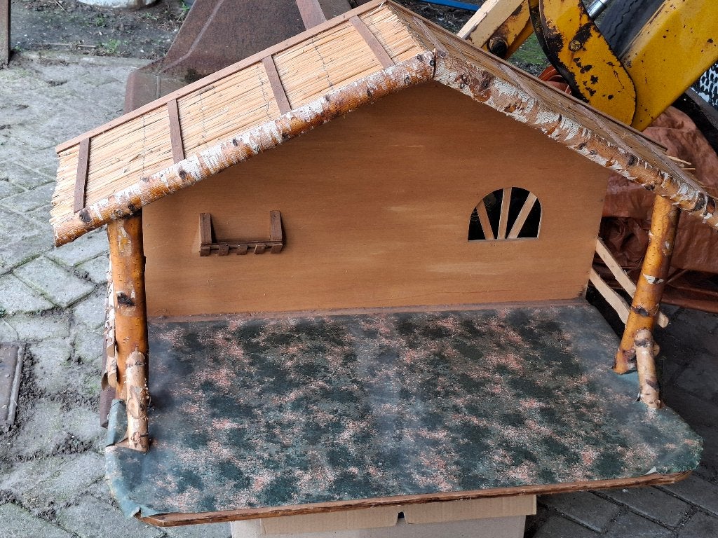 Kerststal hout, Diversen, Ophalen, Gebruikt