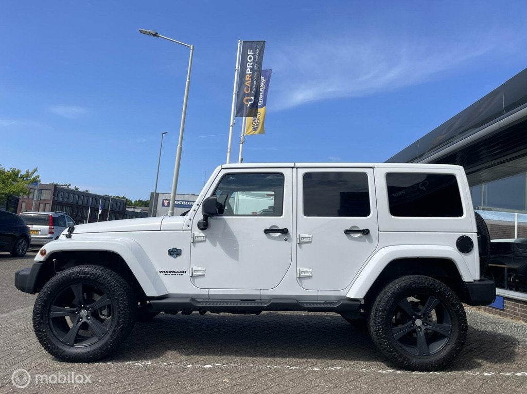 Jeep Wrangler 2.8 CRD Sport ARTIC afneembare daken, Auto's, Jeep, Euro 5, Gebruikt, Leder en Stof, Wit