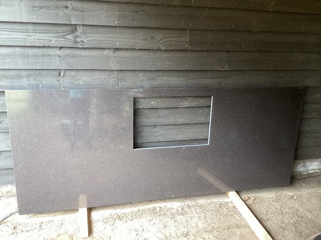 Aanrechtblad, Ophalen, 75 cm of meer, Zwart, Nieuw