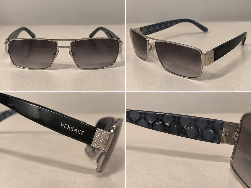 Versace zonnebril, Overige merken, Gebruikt, Zonnebril, Zwart