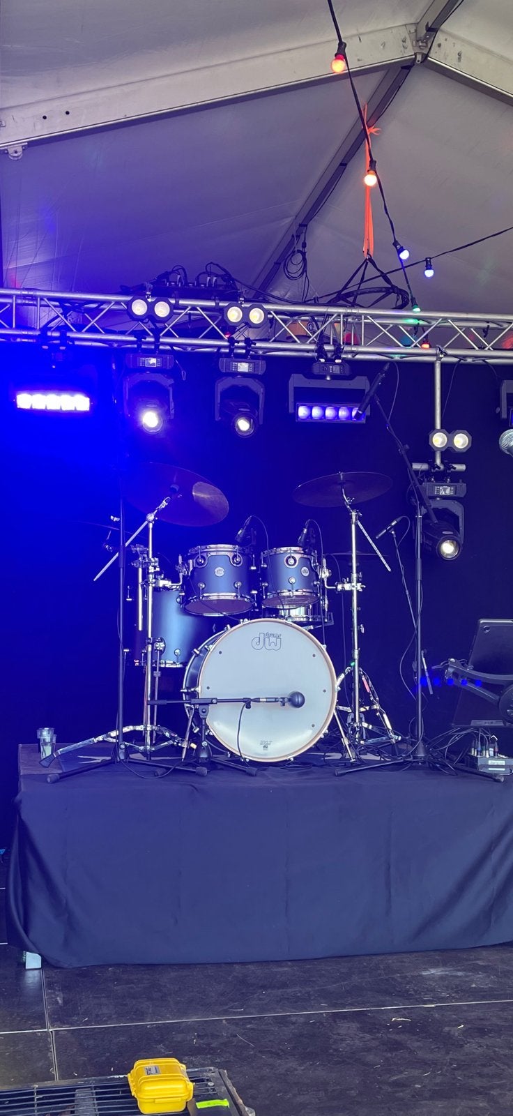 DW Drums Design Series Maple Blue Slate 4d. shellset, Ophalen, Zo goed als nieuw, Overige merken