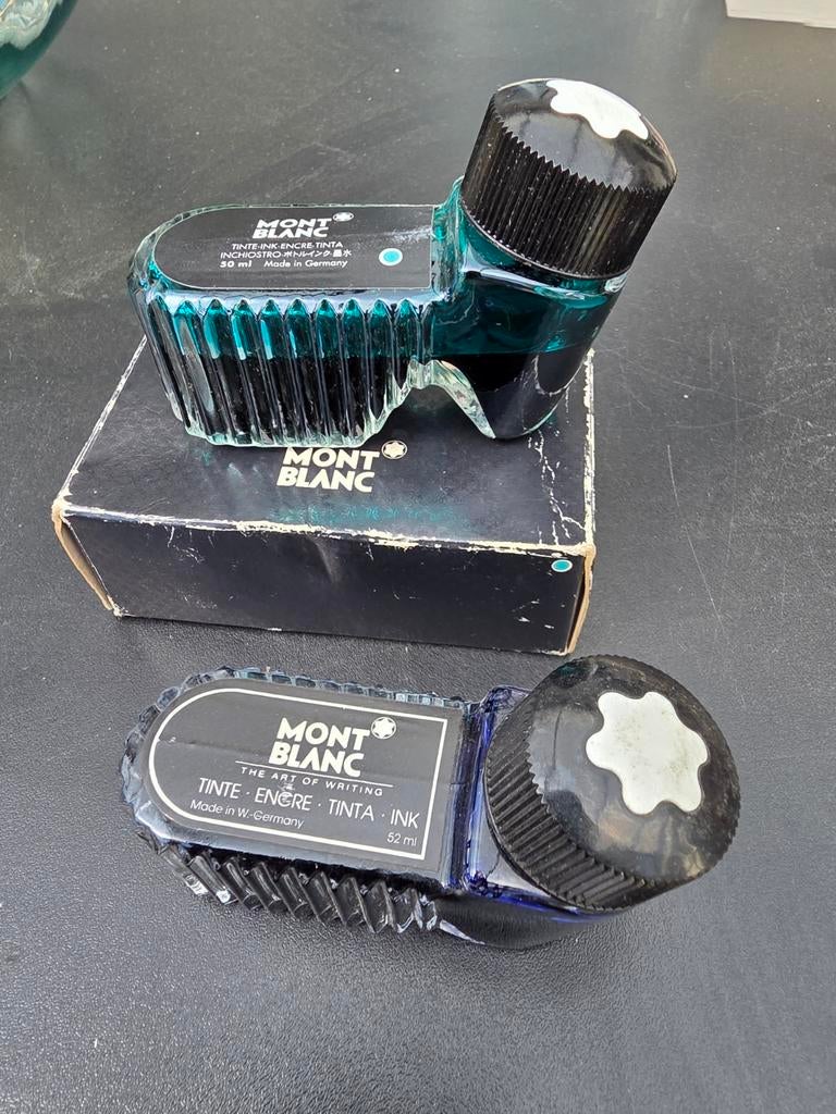 Vintage Mont Blanc inktpotten, Verzamelen, Pennenverzamelingen, Ophalen of Verzenden