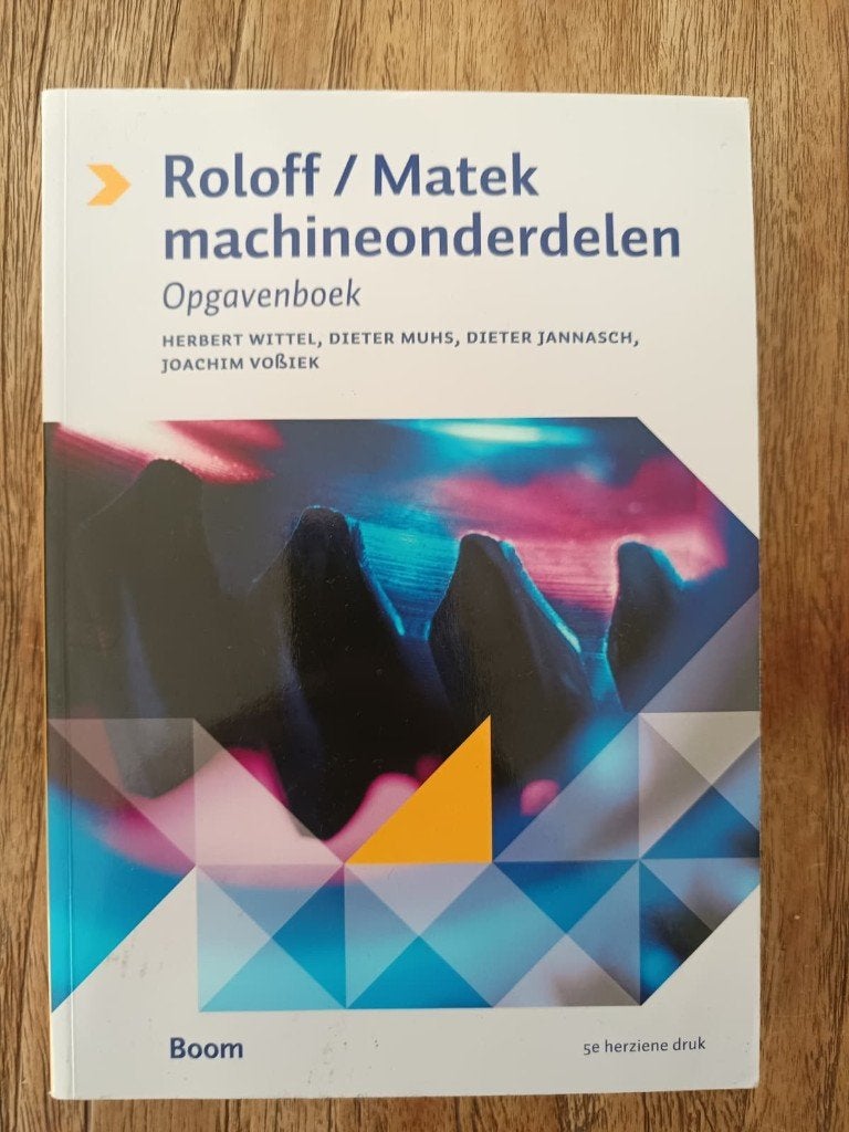 Roloff / Matek machineonderdelen Opgavenboek HBO Automotive, Boeken, Herbert Wittel, Dieter Muhs, Dieter Jannasch, Joachim Voßiek