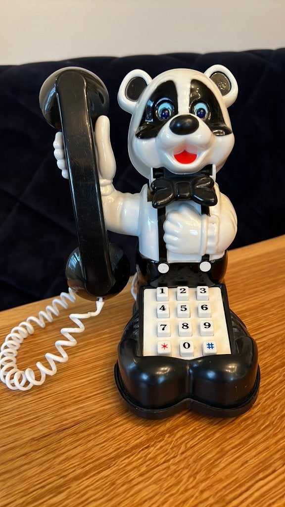 Vintage en uniek panda telefoon uit de jaren ‘70- werkend, Ophalen of Verzenden