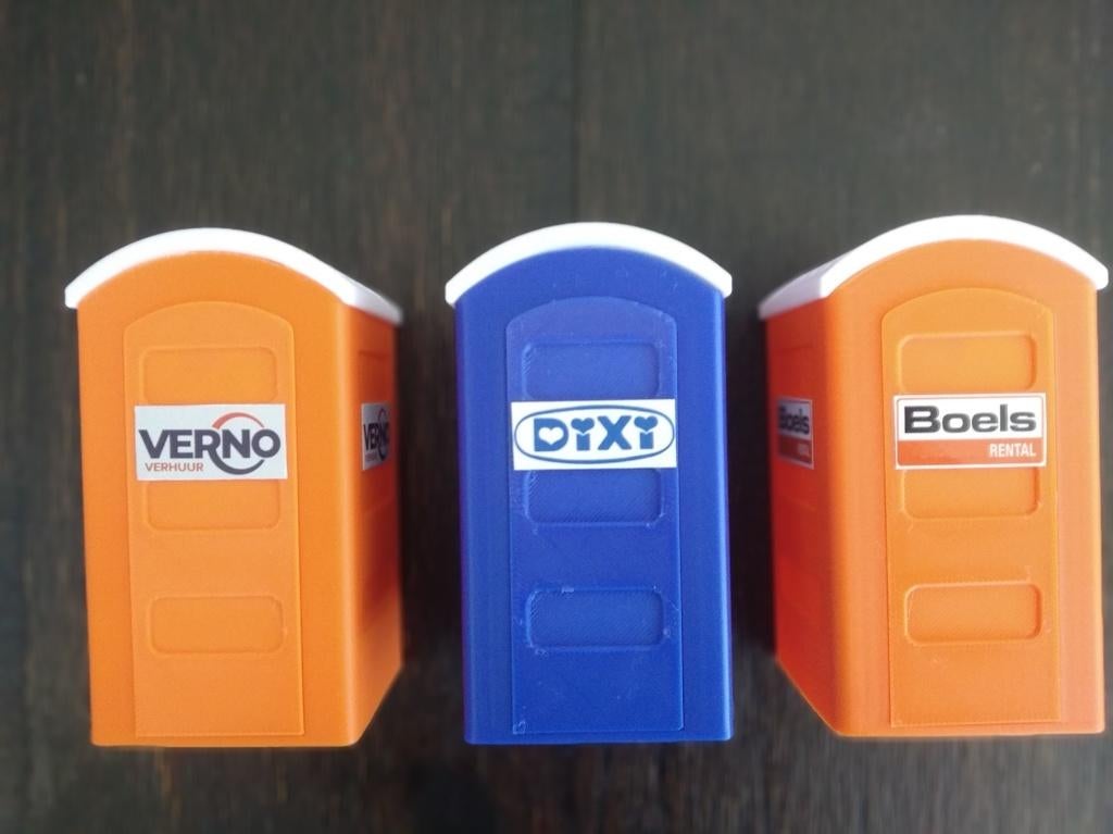 Mobiele toiletten VERNO / DIXI / BOELS 2 afmetingen, Hobby en Vrije tijd, Modelbouw | Overige, Nieuw, 1:32 tot 1:50, Ophalen of Verzenden
