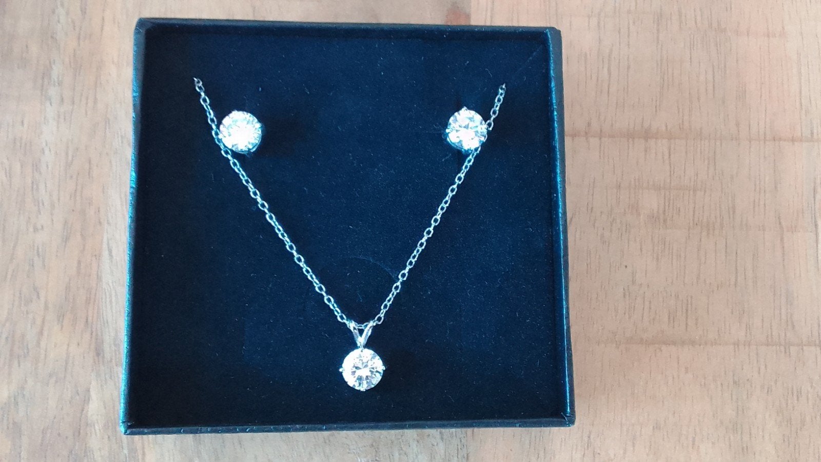 Sieradenset Di Lusso met kristallen, Sieraden, Tassen en Uiterlijk, Met kristal, Nieuw, Ophalen of Verzenden, Zilver