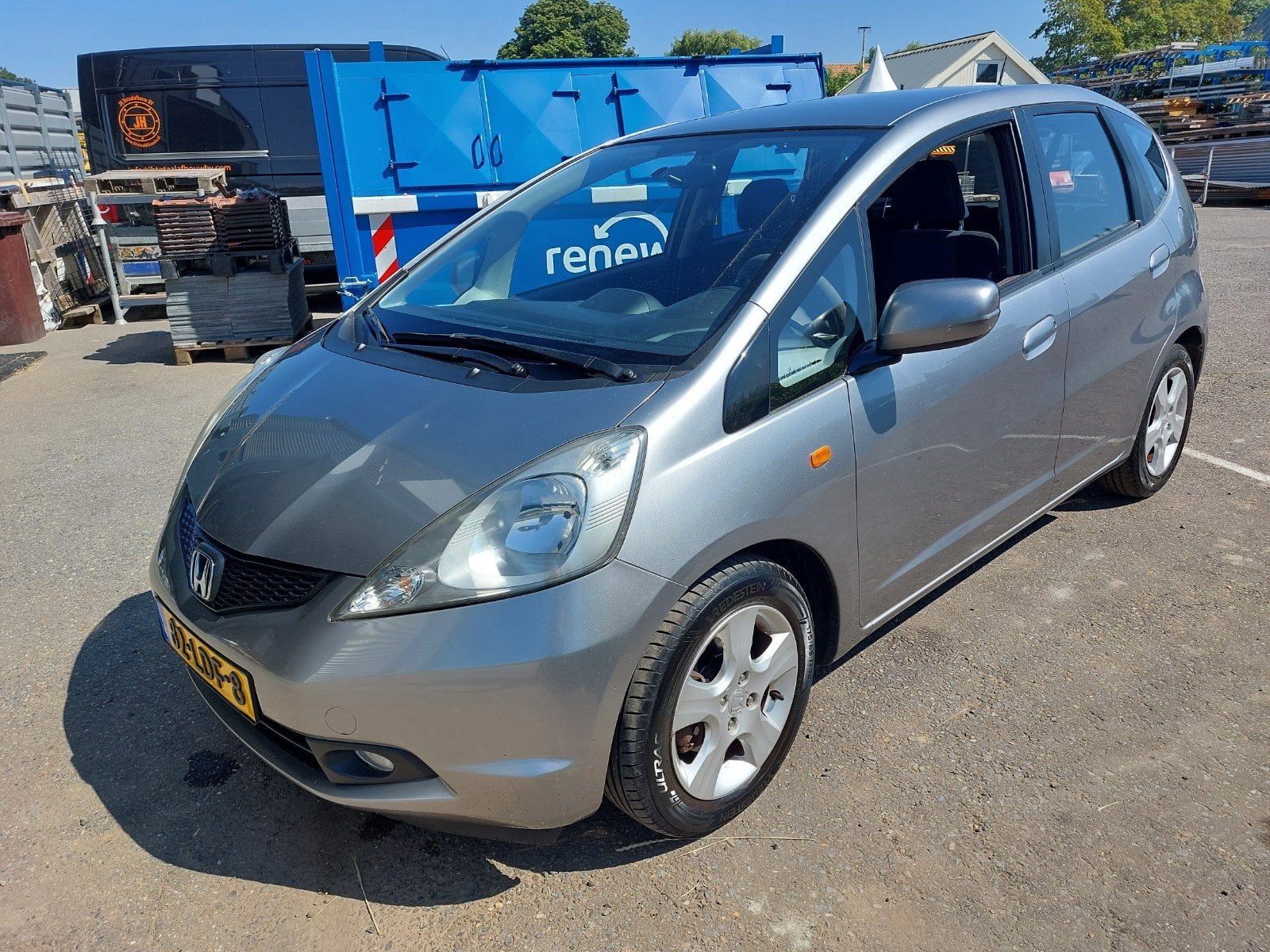 Honda Jazz 1.2i V-tec 2010 Grijs, Auto's, Voorwielaandrijving, 450 kg, 40 €/maand, 4 cilinders