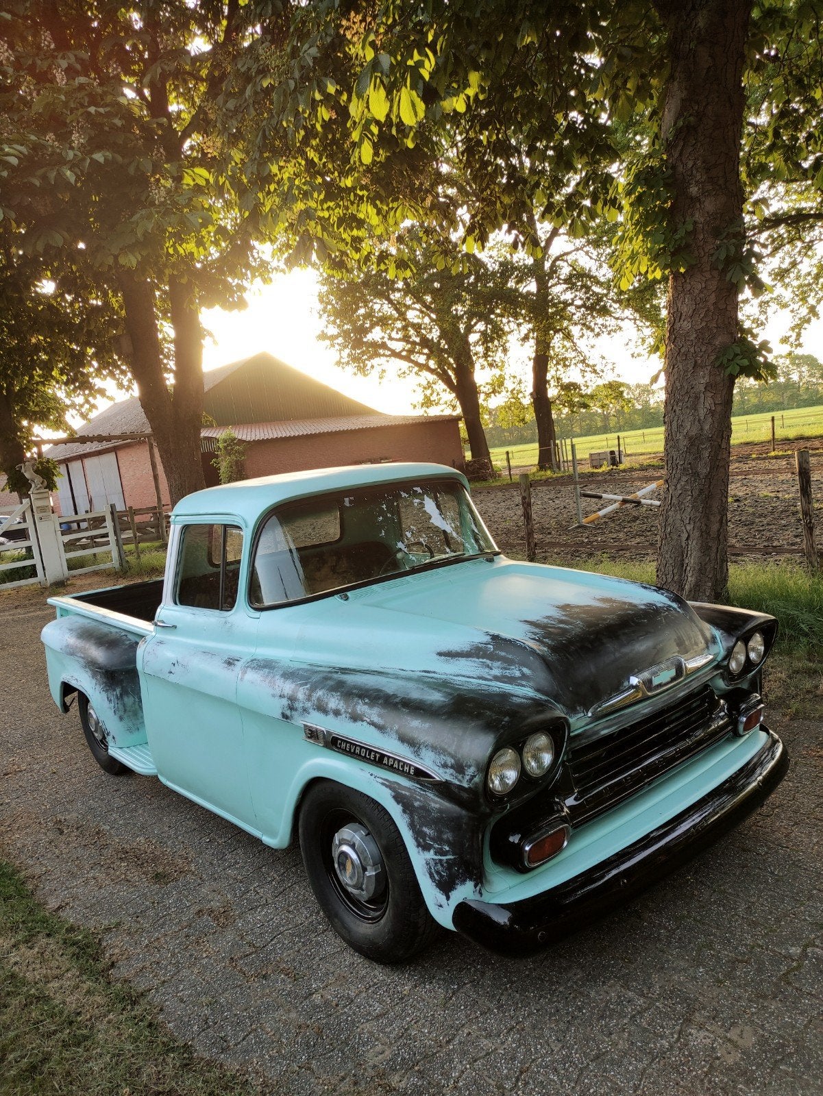 Chevy Apache 5.7 V8 - 3100 Hotrod Pickup Chevrolet Patina, Particulier, Te koop