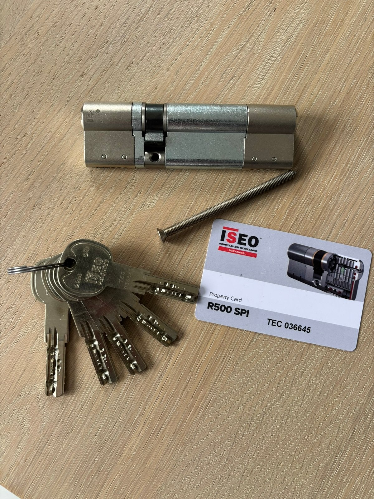 ISEO cylinderslot met certificaat Nieuw!, Ophalen of Verzenden, Nieuw, Rvs, Slot