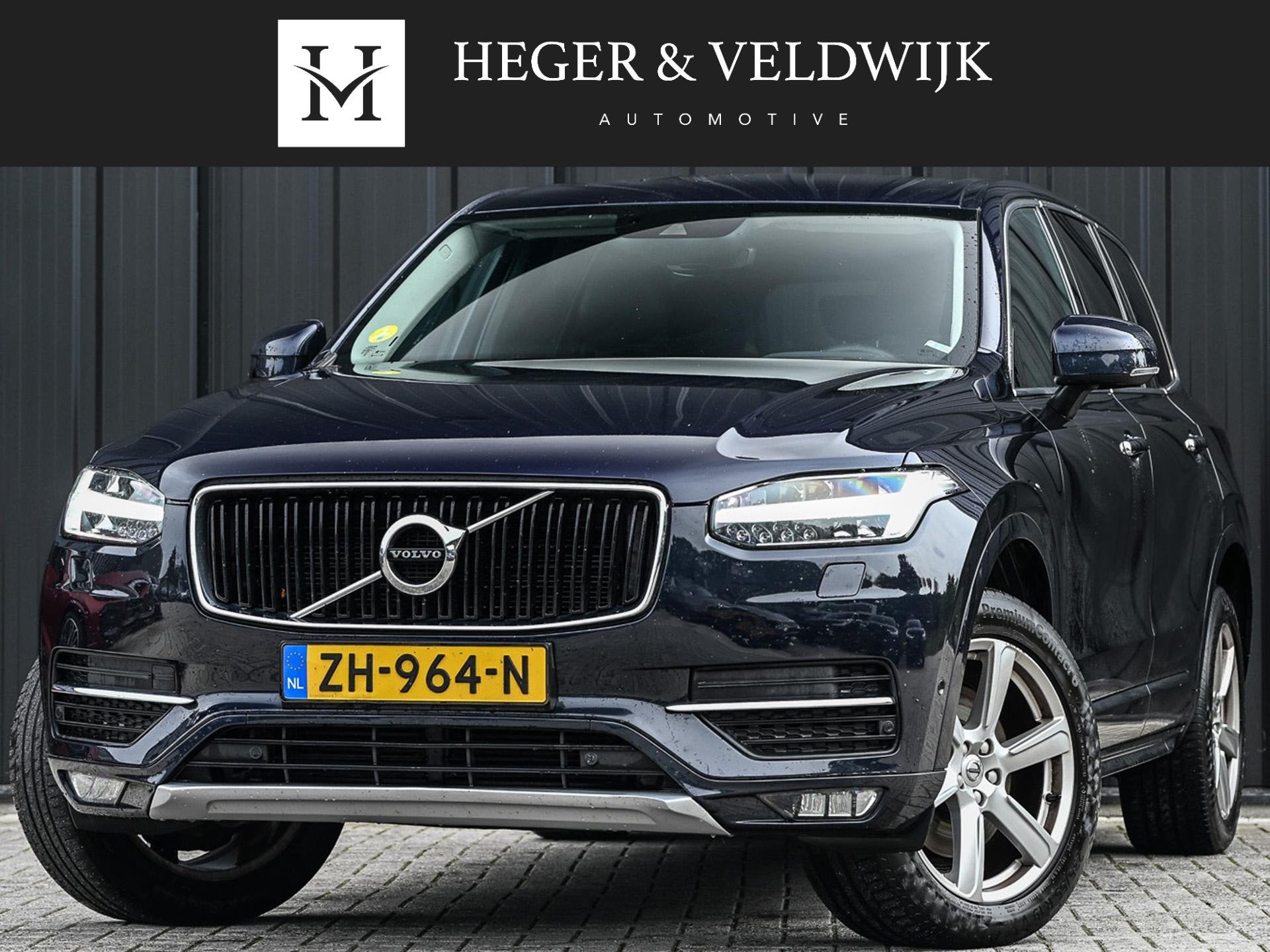 Volvo XC90 2.0 D5 AWD R-Design 7p. | Elektr. Verst. Voorstoe, Gebruikt, Euro 6, 4 cilinders, Blauw