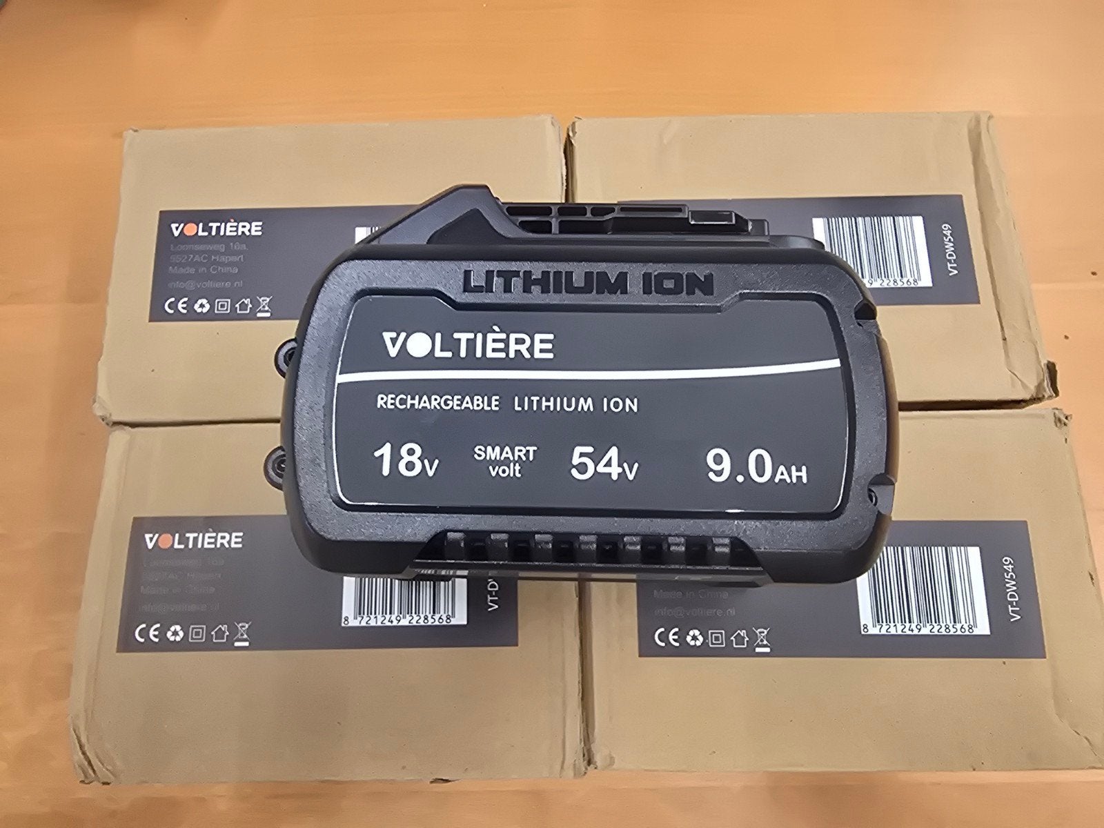 Voltière 18V/54V 9ah Flexvolt geschikt voor Dewalt (Nieuw), Hobby en Vrije tijd, Elektronica-componenten, Nieuw, Ophalen of Verzenden