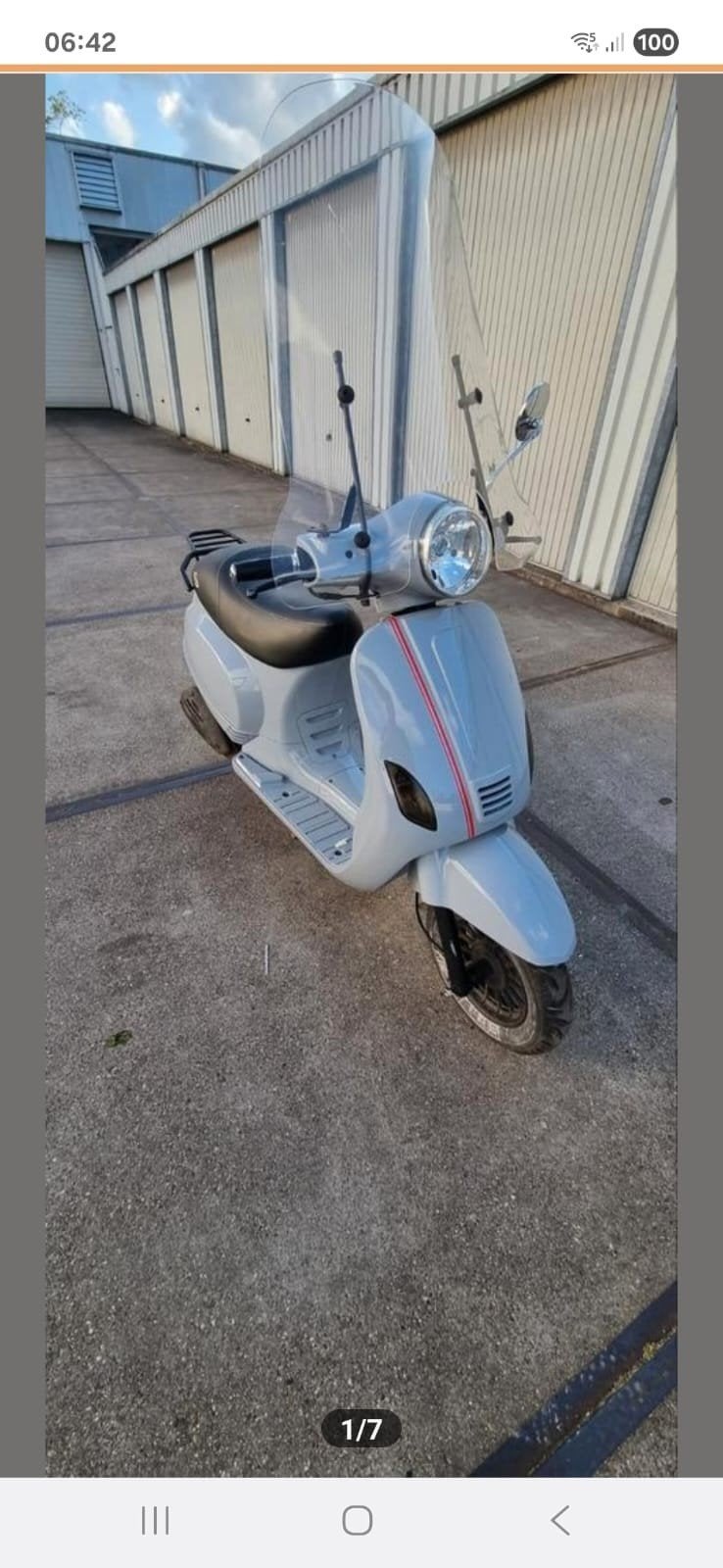 IVA Scooter - Grijs met windscherm, Ophalen, Gebruikt, Benzine, Overige merken
