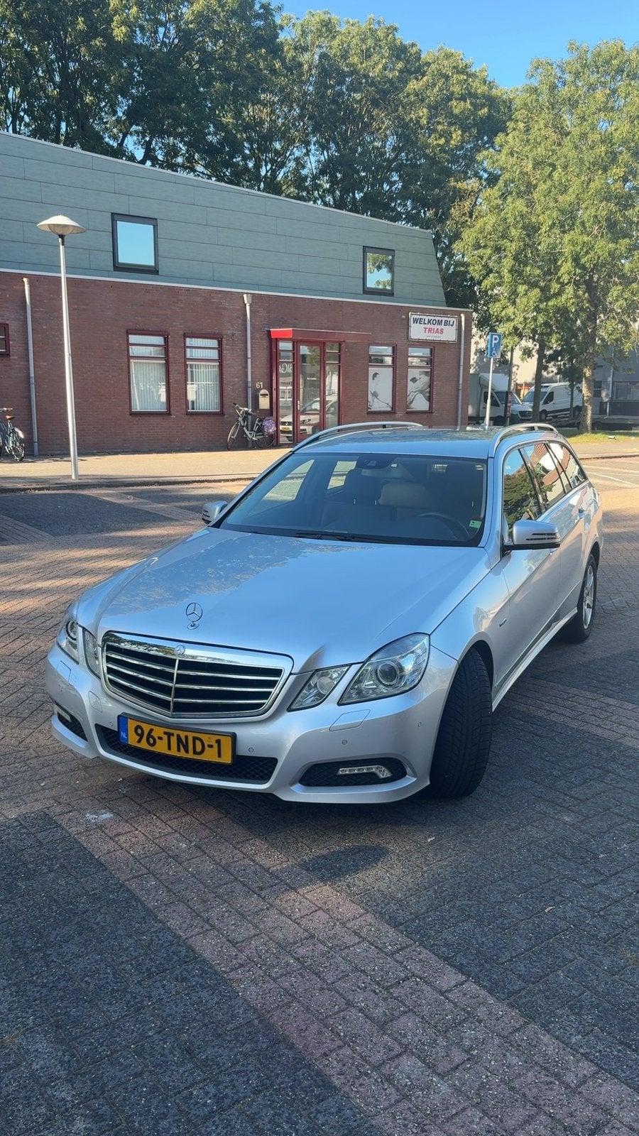 Mercedes-Benz E-klasse Estate 200CDI Automaat Business Class, Auto's, Automaat, 136 pk, Zwart, Leder en Stof
