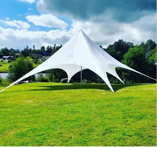 Profi Starflex-Shelter Stertent Starshade 14 x 14m. 2026 Wit, Ophalen of Verzenden, Nieuw, 5 tot 8 meter, Stertent