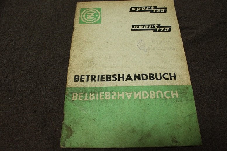 CZ 125cc 175cc sport 1971 betriebs handbuch typ 476 477, Motoren, Ophalen of Verzenden, Overige merken