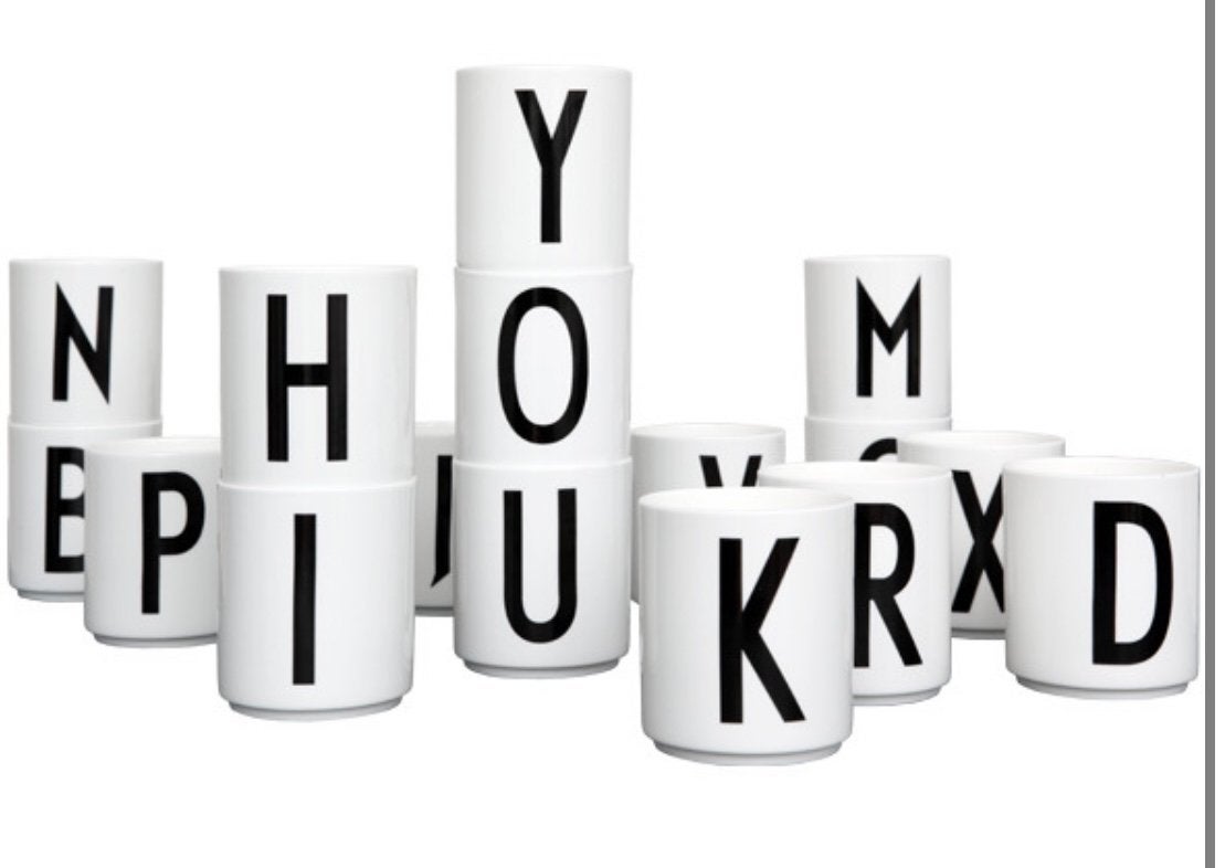 Nieuw Design Letters beker bekers Arne Jacobsen cup, Overige materialen, Nieuw, Ophalen of Verzenden, Overige stijlen