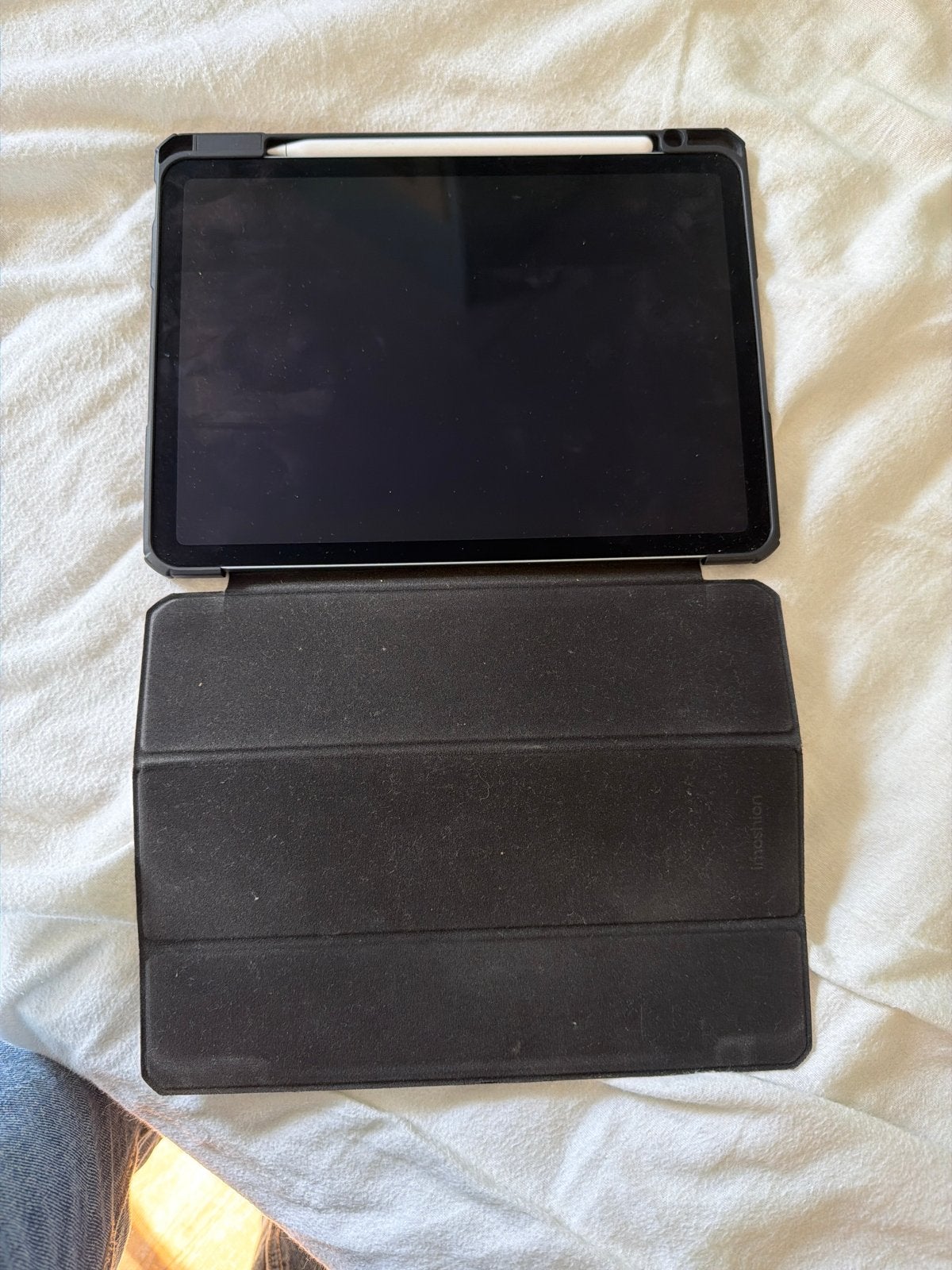Apple iPad Air met defect scherm en Apple Pencil, Computers en Software, 10 inch, Zwart, Apple iPad Air, Ophalen of Verzenden