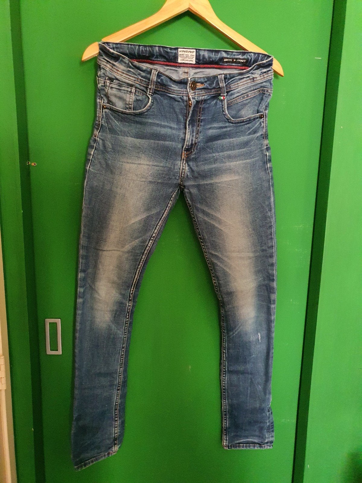 Vingino Jeans maat 16 jaar, Ophalen of Verzenden, Zo goed als nieuw, Overige maten, Blauw