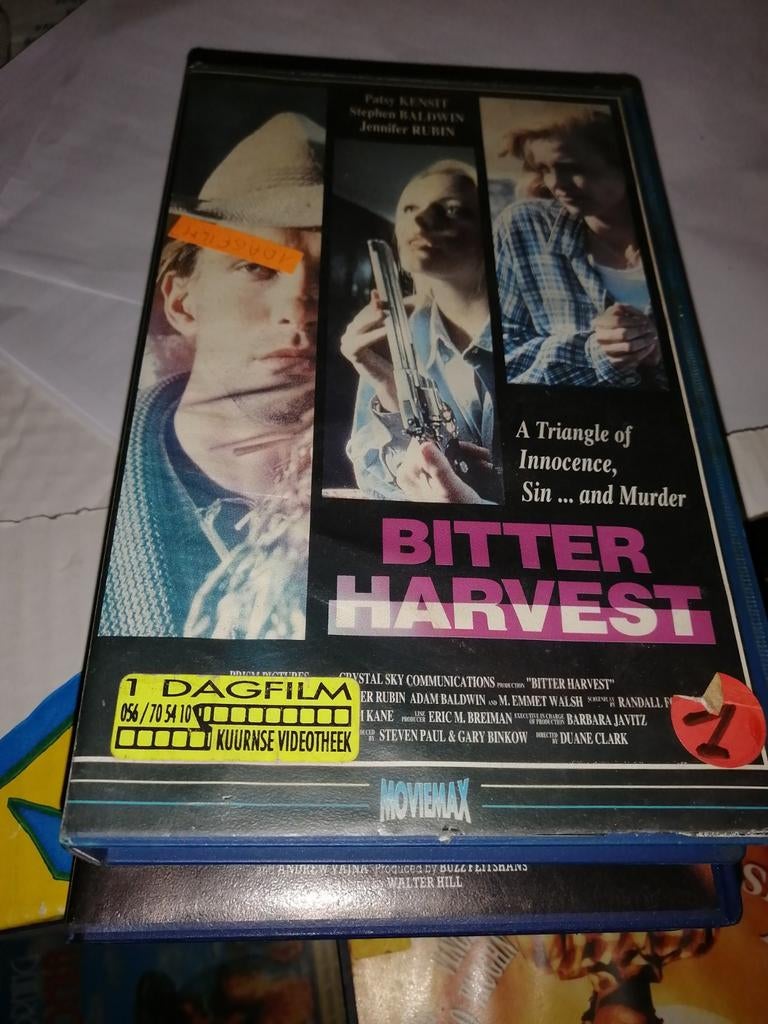 VHS ex-rental - Bitter Harvest, Cd's en Dvd's, VHS | Film, Vanaf 16 jaar, Ophalen of Verzenden, Gebruikt, Horror