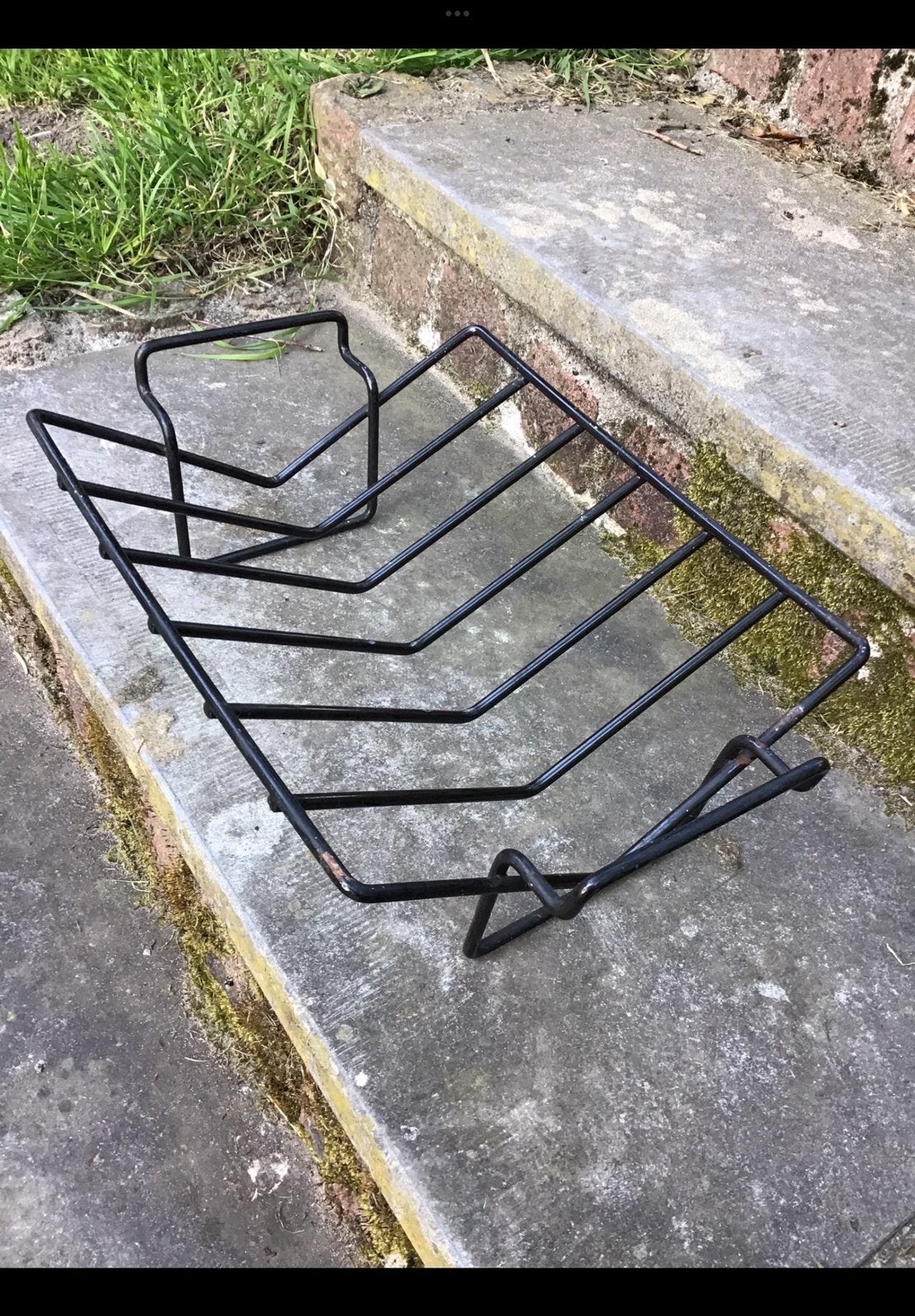 Nieuw eenvoudig zwart metalen afdruiprek, ijzer rekje metaal, Ophalen of Verzenden, Zo goed als nieuw