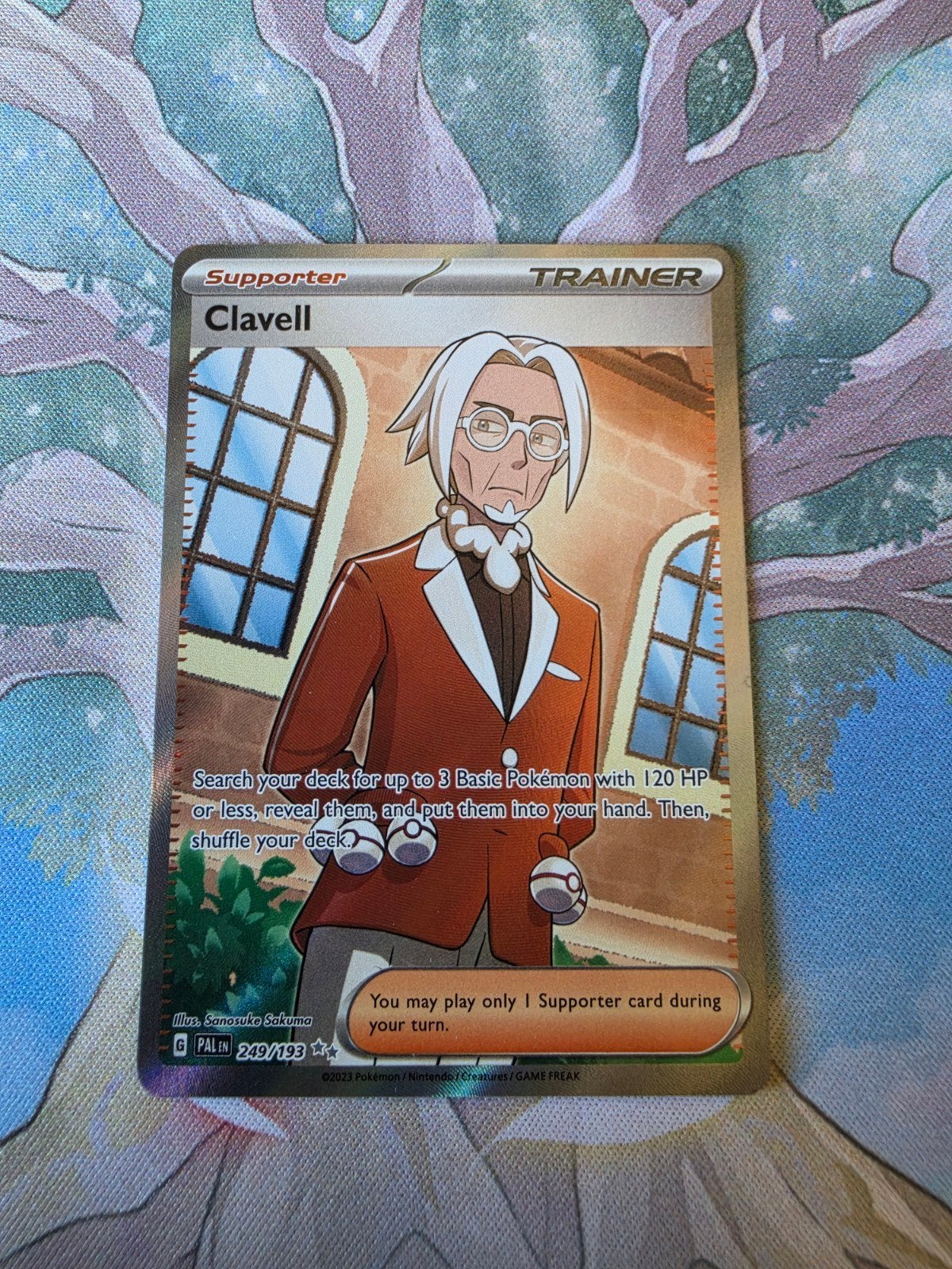 Pokemon paldea evolved clavell full art trainer 249/193, Ophalen of Verzenden, Nieuw, Losse kaart, Foil