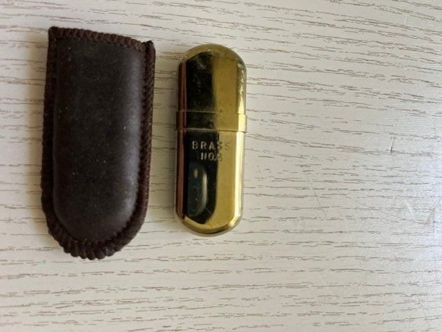 Benzine aansteker Brass MO, Ophalen of Verzenden, Gebruikt, Aansteker