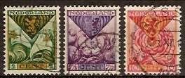 Nederland NVPH nr 166/8 gestempeld Kinderpostzegels 1925, Ophalen of Verzenden, T/m 1940, Gestempeld
