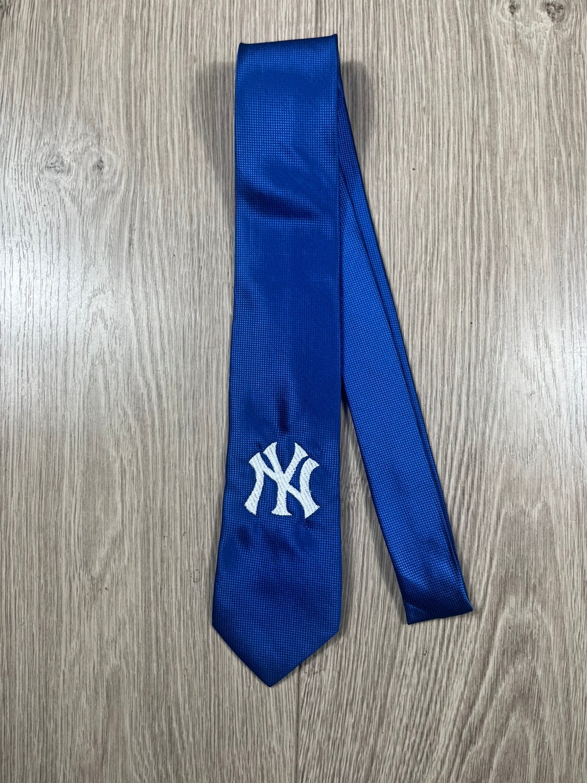 Blue NY Logo Tie – Y2K Streetwear Stropdas, Ophalen of Verzenden, Gedragen, Blauw, New York Yankees