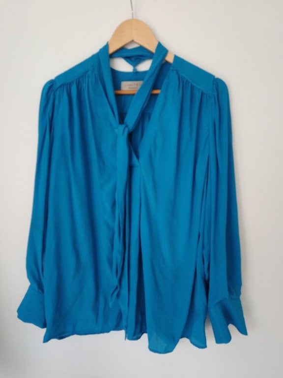 Dames blouse El Corte Ingles, blauw, maat 38 / M, Blauw, Maat 46/48 (XL) of groter, El Corte Ingles, Ophalen of Verzenden