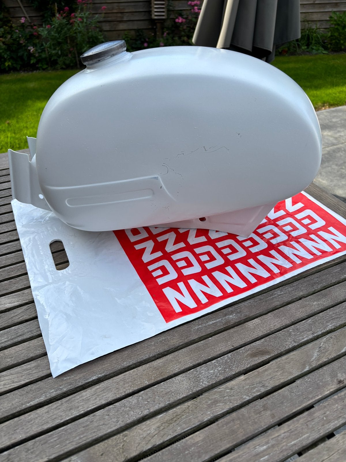 Zundapp druppel tank enkel logo 515/517, Ophalen of Verzenden, Gebruikt, Tank