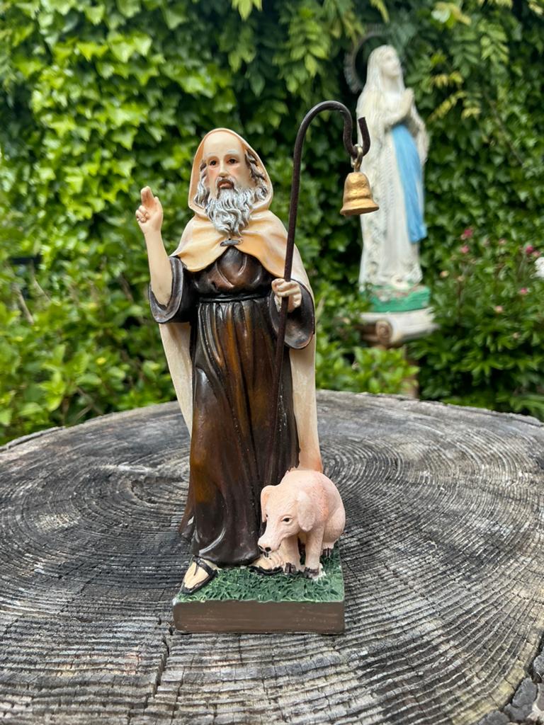 Heilige beeldje ❤️ St Anthonius Abt met varken, Ophalen of Verzenden