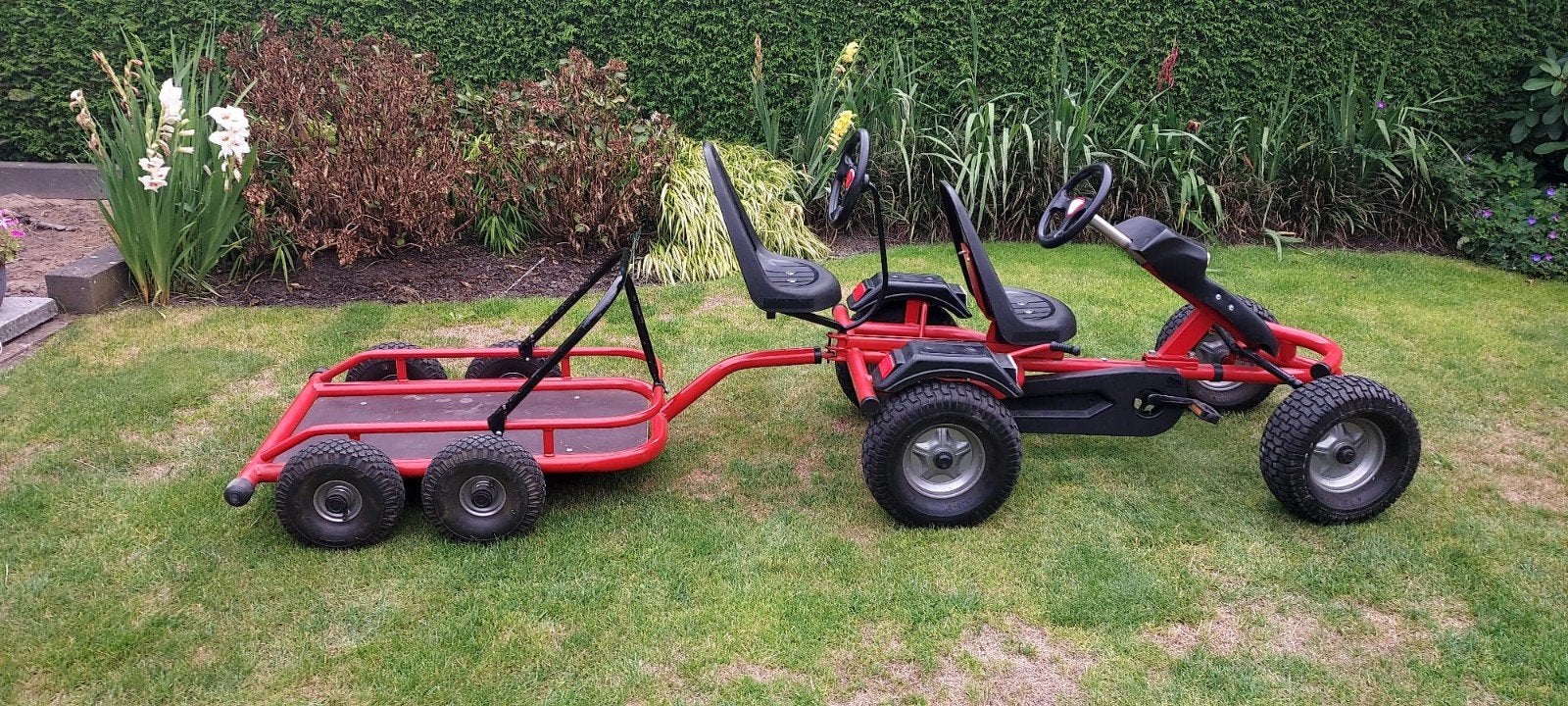 Mammoet skelter met extra stoel, stuur en aanhanger, Ophalen, Gebruikt, Mammoet, Duozit