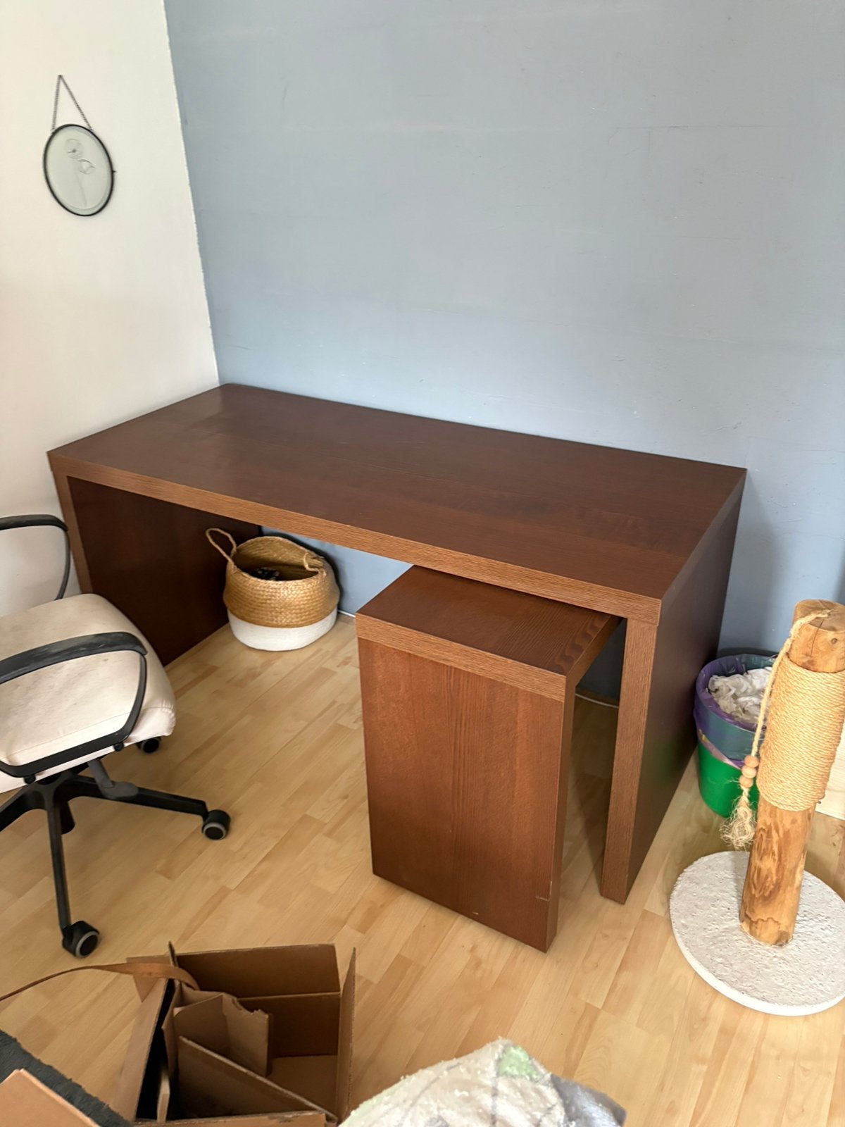 Malm Bureau Ikea, Ophalen, Gebruikt, 65 cm, Bruin