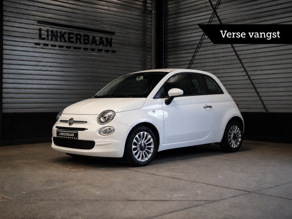 Fiat 500 Popstar | Airco | 14 inch | NAP | Isofix |, Gebruikt, Wit, Origineel Nederlands, Hatchback