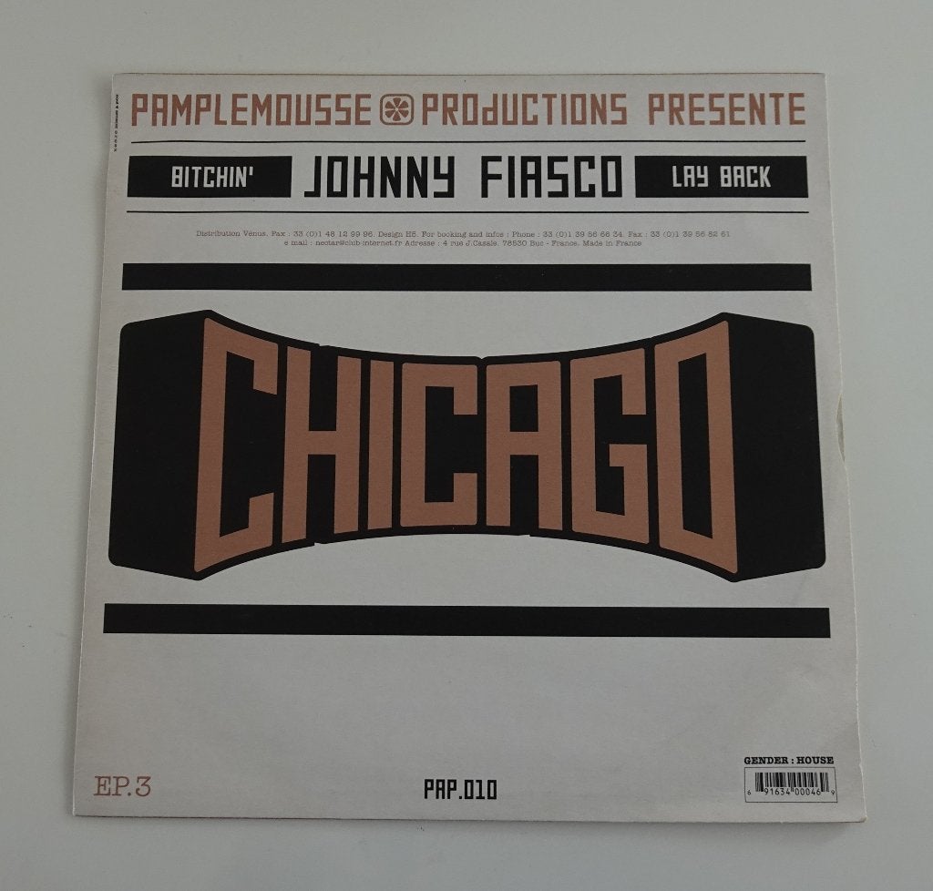 Johnny Fiasco / Jo Zas - Chicago Versailles EP 3, Ophalen, Zo goed als nieuw, 12 inch