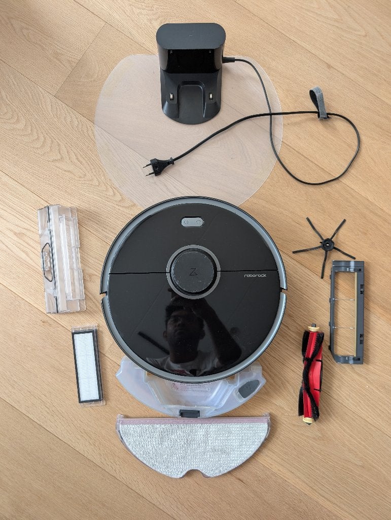 Roborock S5 Max robotstofzuiger met dweilfunctie, Ophalen, Overige merken, Gebruikt, Robotstofzuiger